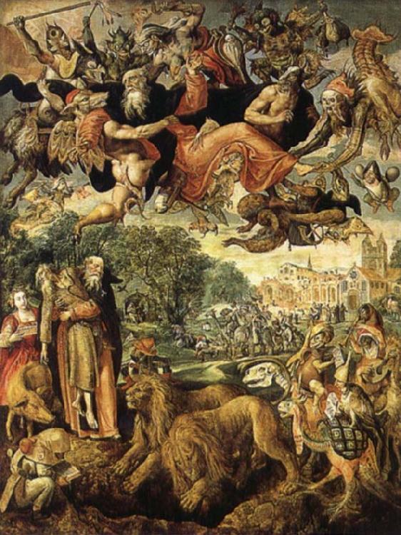 VOS, Marten de The Temptations of St.Anthony oil painting image